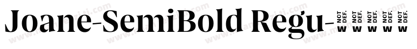 Joane-SemiBold Regu字体转换
